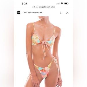 One one swim patchwork bikini